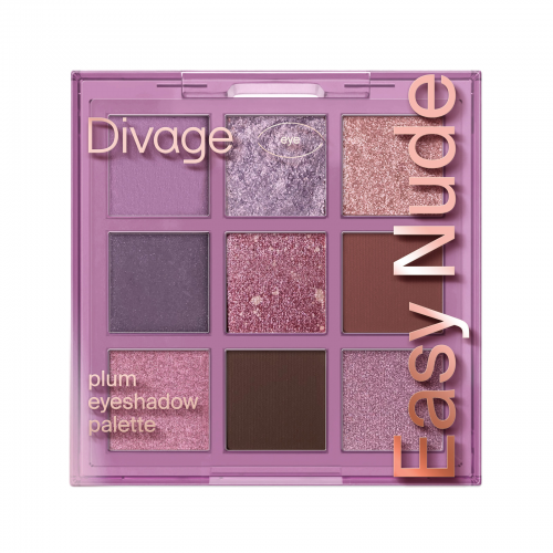 Divage Палетка теней для век Easy Nude Plum eyeshadow palette